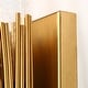 preview thumbnail 10 of 15, Modern Glam Luxury Gold 2-Light Dimmable Wall Sconce Art Glass Bathroom Vanity for Hallway - 4.7" W x 5.9" D x 17.5" H