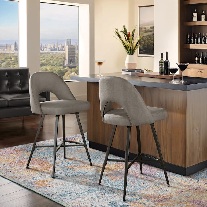 Vaduz Metal Swivel Stools (Set of 2)