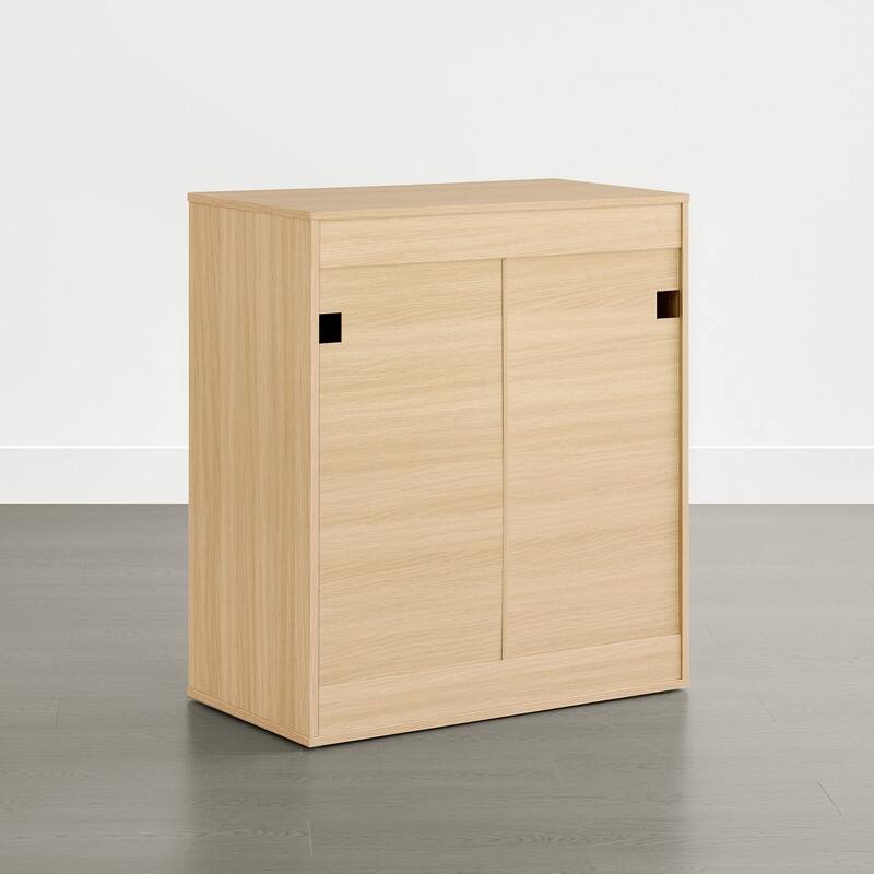 Spruce & Spring 31.5" Modern Industrial Sideboard Cabinet Storage Cabinet