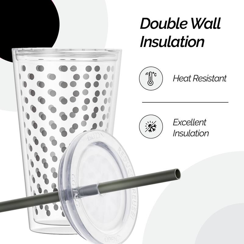 Copco Minimus Tumbler With Removable Straw And Double Wall Insulation - 24 oz.
