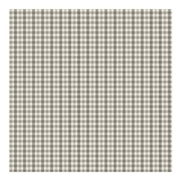 Chesapeake Roslin Dark Grey Check Wallpaper 20.5 x 396 x 0.025 Bed