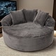preview thumbnail 1 of 43, XIZZI Modern Round Plush Lounge Sofa with Cushions