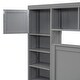 preview thumbnail 105 of 105, Modern Platform Bed with Integrated Cabinet, Trundle Bed and Drawers
