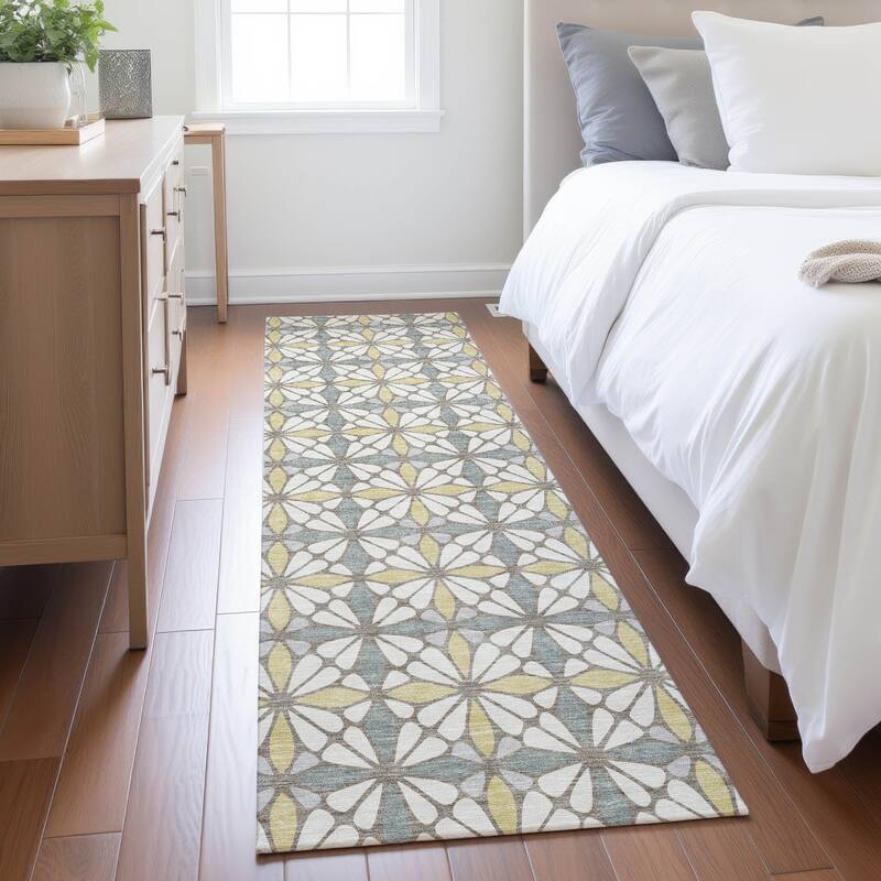 Machine Washable Indoor/ Outdoor Mosaic Pablo Chantille Rug