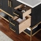 preview thumbnail 84 of 143, Altair Wildy Bathroom Vanity with White Composite Stone Top without Mirror