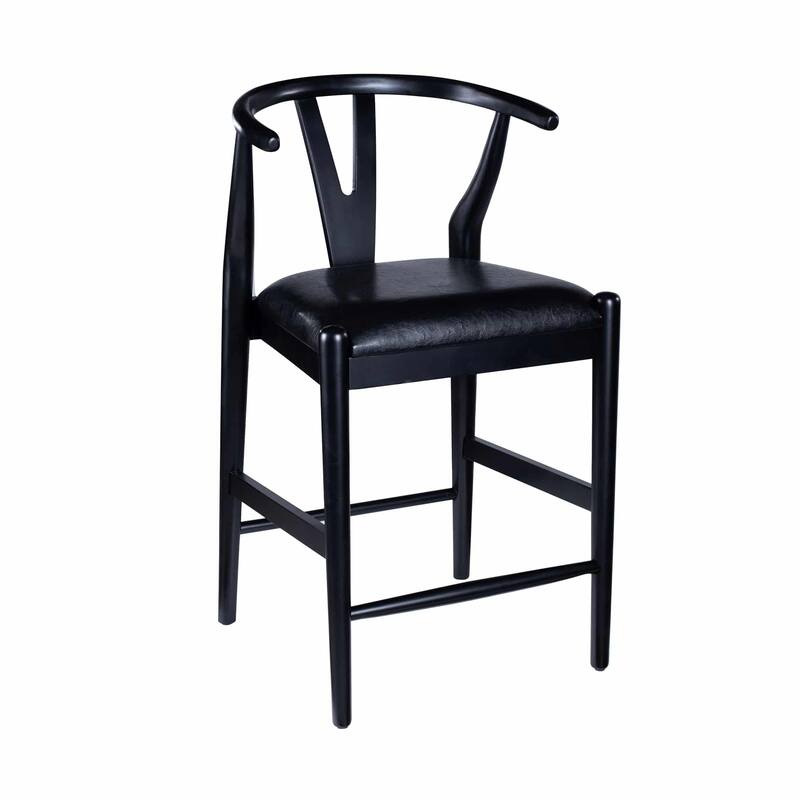 Johan Kitchen Bar Stool - Black Finish