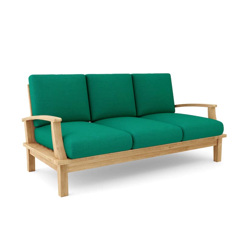 Brianna Deep Seating Sofa with Cushion - Canvas Forest Green
