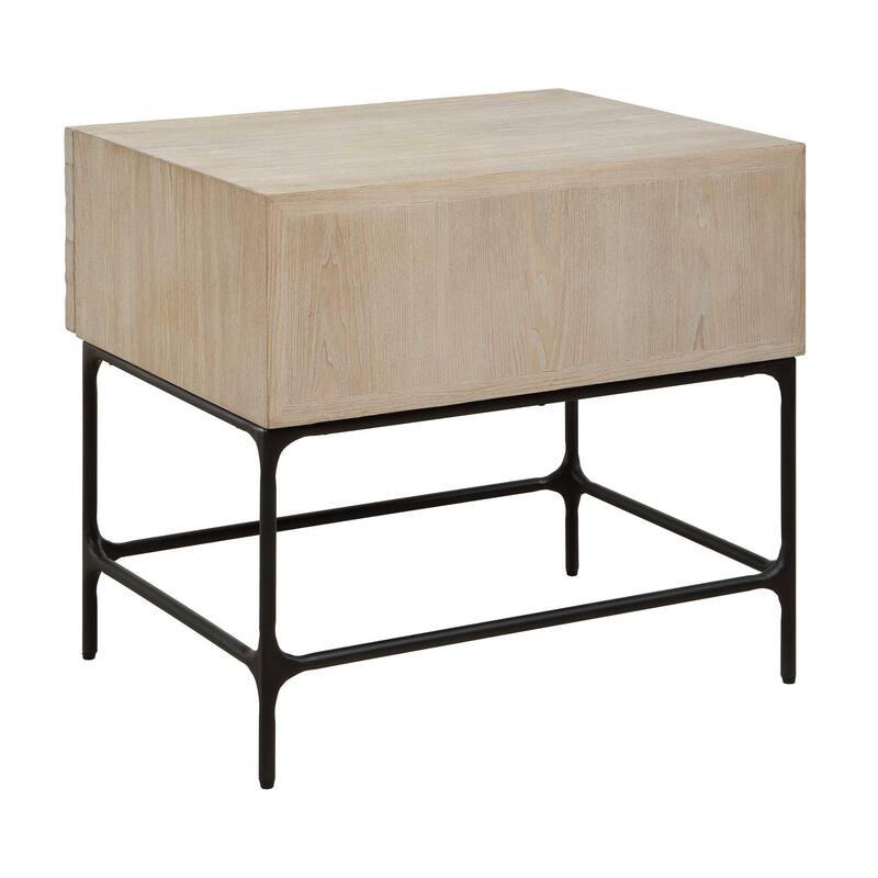 Uttermost Lunar Wooden Side Table - 26.00" W x 23.00" H x 19.00" D