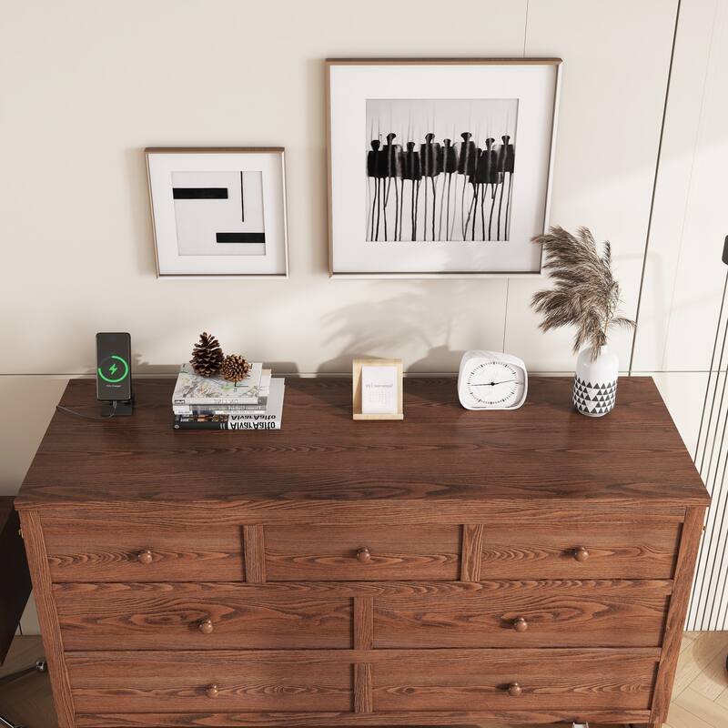 Murphy Bed Cabinet Queen with Storage Drawer and Charging Station, USB Port, Solid Pine Murphy Bedframe for Home Office