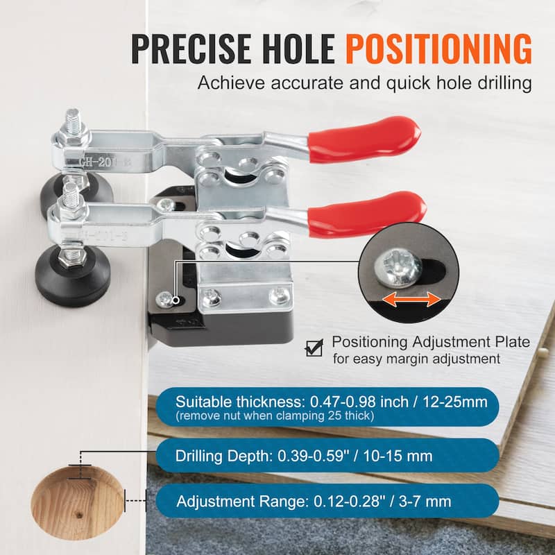 Door Hinge Jig for Door Hinge Groove and Door Lock Installation