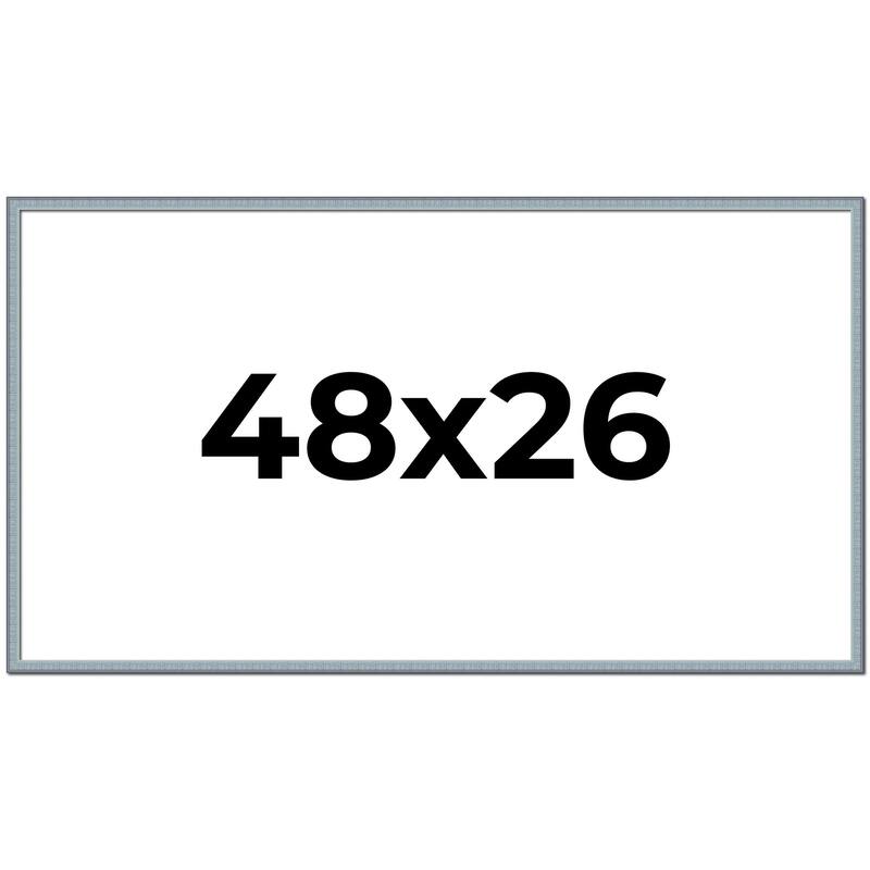 48x26 Frame Rustic Sky Blue Solid Wood Picture Frame | 0.75 Inch