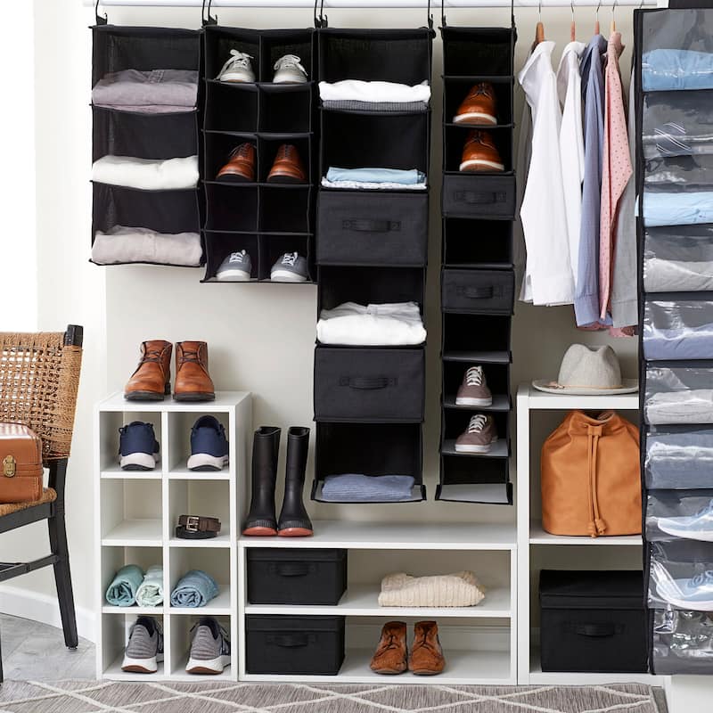 Household Essentials Narrow Closet Linen Organizer Drawers, 2 Pack