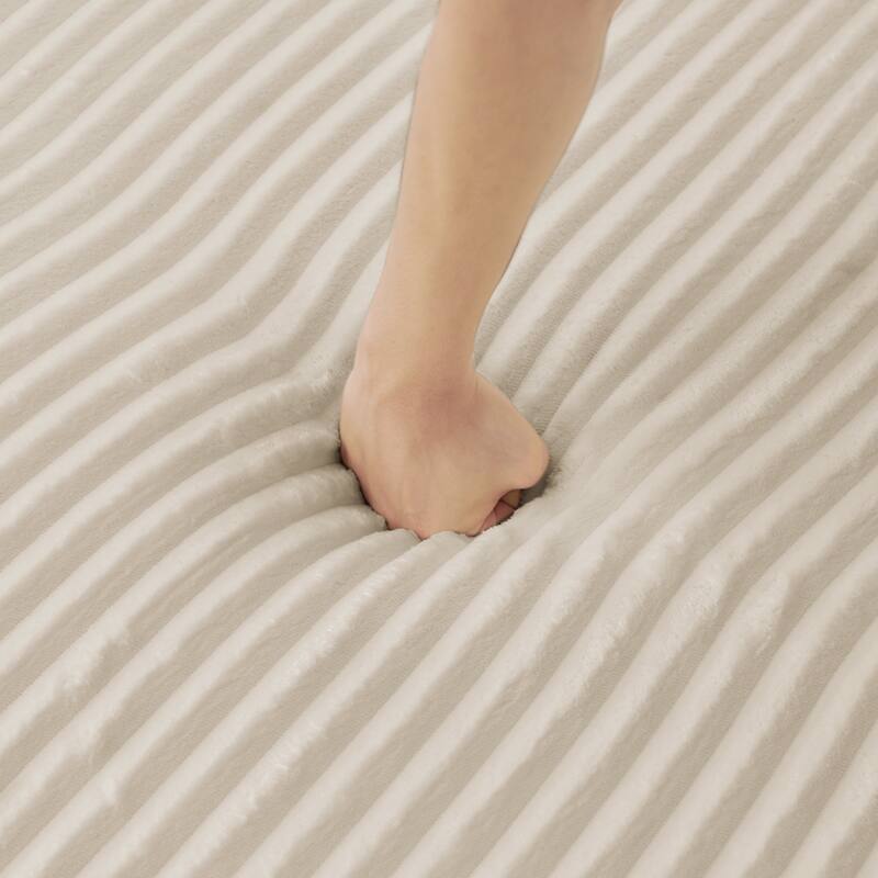 U Shape Modular Sectional Sofa with Dual Chaise Lounges, Corduroy Upholstered Sleeper Sofa, Comfy Compressed Sectional Sofa