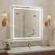 preview thumbnail 60 of 61, LED Bathroom Vanity Mirror Wall Mounted with Double Light Strip, 3-Color Dimmable, Anti-Fog, HD Tempered Glass, UL-Listed, ETL