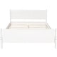 preview thumbnail 5 of 7, Wood platform bed with headboard and footboard for durability - Full Size, White