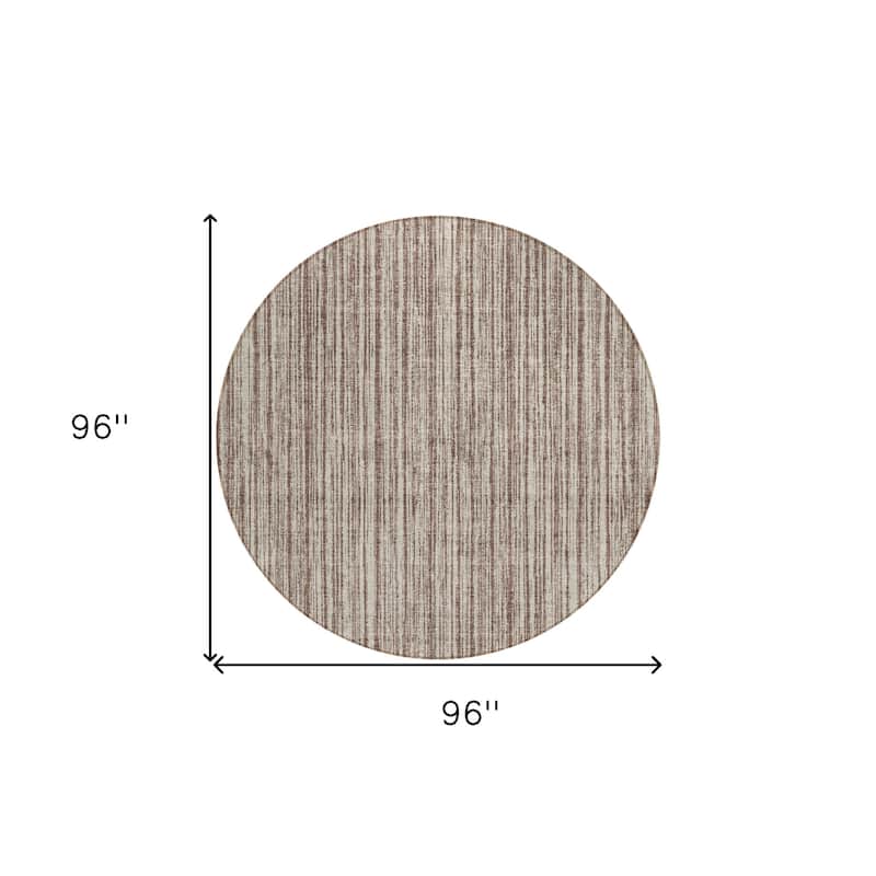 HomeRoots Striped Transitional Rectangle Outdoor Rug