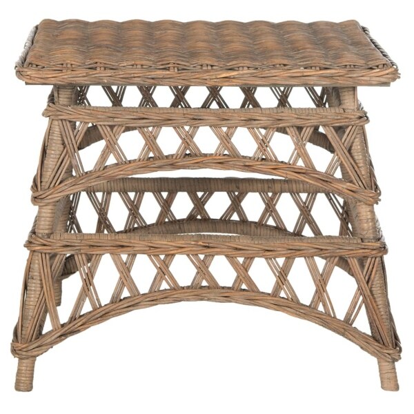 Safavieh Sora Wicker Accent Table 23 6 Inch Wide Safavieh Sora Wicker Accent Table 23 6 Inch Wide Natural