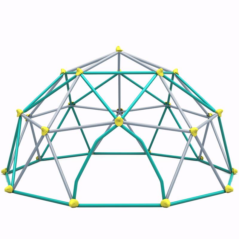 12ft Geometric Dome Climber Play Center with Hammock