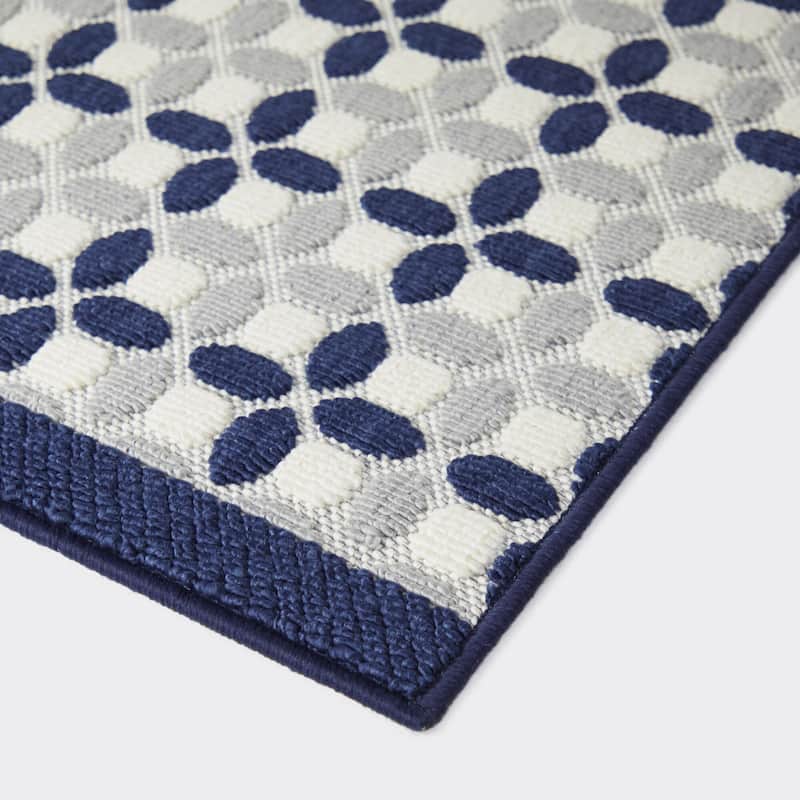 Francois Transitional Checkered Indoor/Outdoor Area Rug