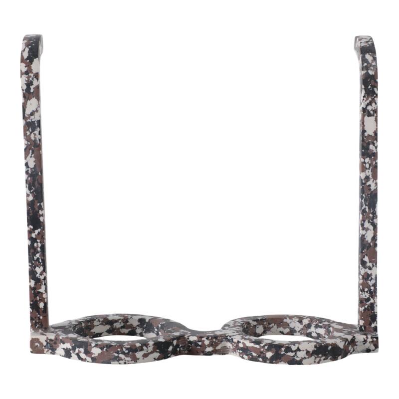 Stone Decorative Object Unique Eyewear Shape with Sculptural Design - 9" x 8" x 3"