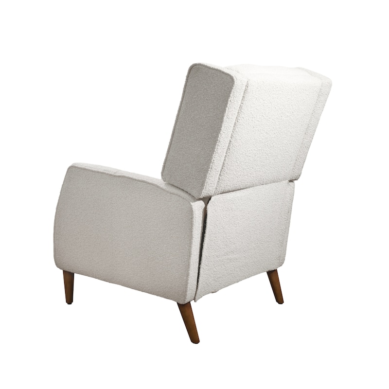 Art Leon Mid-century Modern Recliner, Lounge Chair with Wood Frame