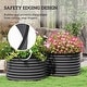 preview thumbnail 5 of 25, Outsunny Galvanized Raised Garden Bed Set of 2, Planters for Outdoor Plants with Safety Edging, Easy-to-assemble Stock Tanks
