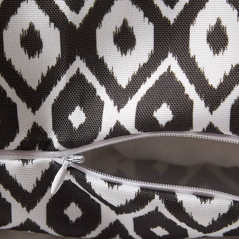 Blue Ikat Outdoor Pillow Cover 18x18 (Set of 2)