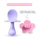 preview thumbnail 4 of 6, Grabease Baby Spoons Baby Led Weaning Supplies Toddler Forks, 2 Sets, Blush and Lavender