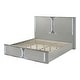 preview thumbnail 19 of 20, Furniture of America Sherri Modern 5-Piece Light Grey Solid Wood Kids Platform Bedroom Set with LED