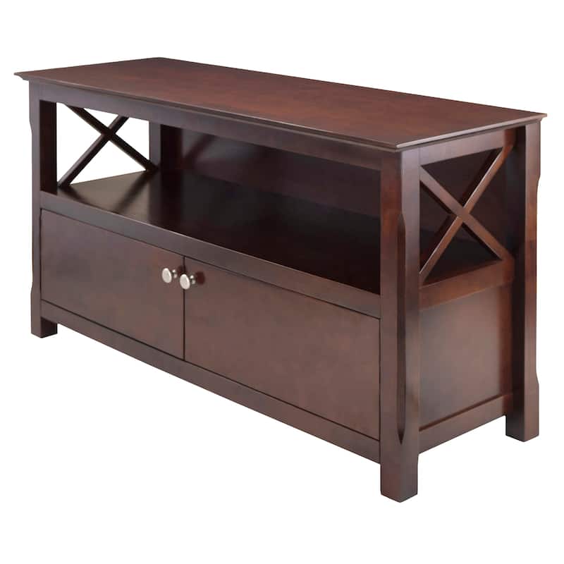 Xola TV Stand, Cappuccino - 44.02 x 15.94 x 24.02 inches