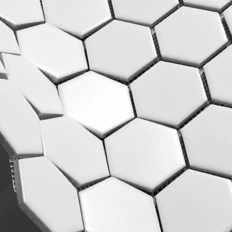 Honeycomb 2x2 Matte Porcelain Hexagon Mosaic Tile - Floor, Wall, Backsplash