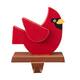 Glitzhome Christmas Cardinal Metal Stocking Holder - One Cardinal