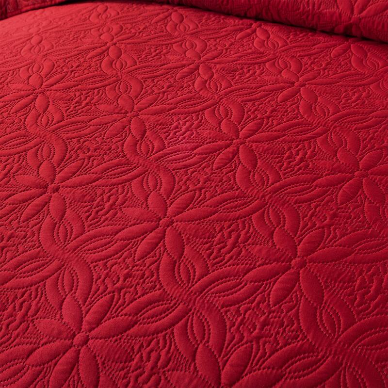 Ultrasonic Flower Bedspread Coverlet Set,Summer Quilt