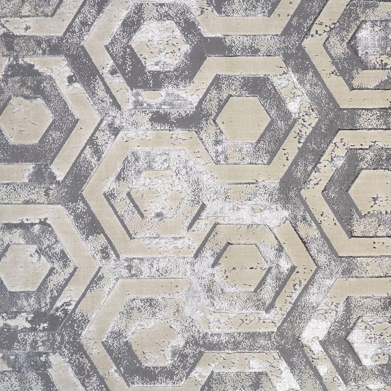 Grand Bazaar Orin Machine Made Distressed Modern Area Rug
