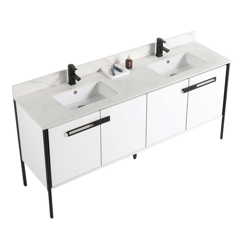 Fine Fixtures Oakville Bathroom Vanity with White Ceramic Sink