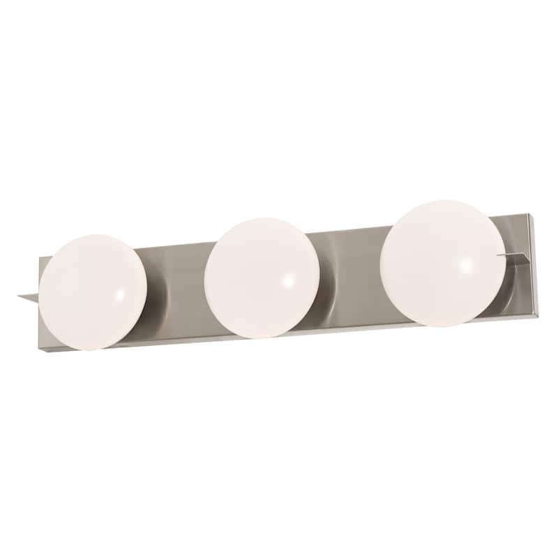 Gates 24" LED Vanity Light - 24"L x 4.5"Ext x 4.75"W x 4.5"H - 24"L x 4.5"Ext x 4.75"W x 4.5"H - Satin Nickel