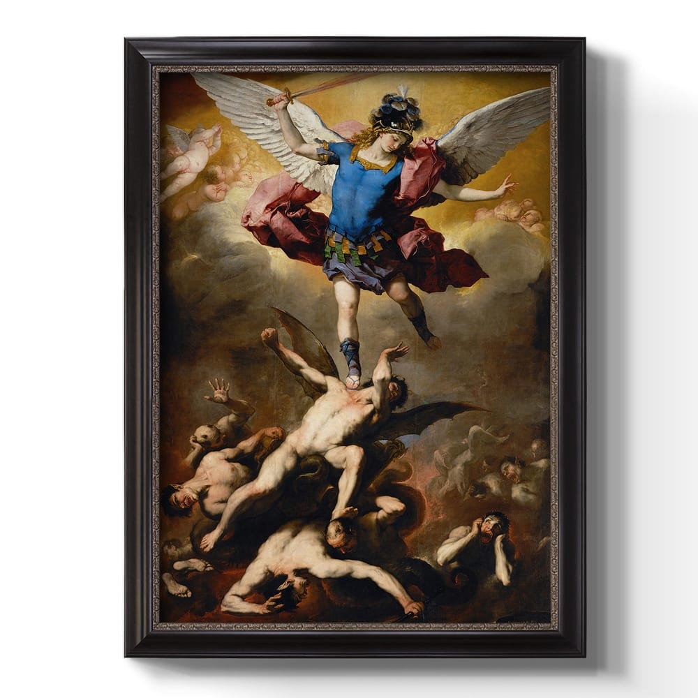 The Fall of the Rebel Angels Premium Framed Canvas- Ready to Hang