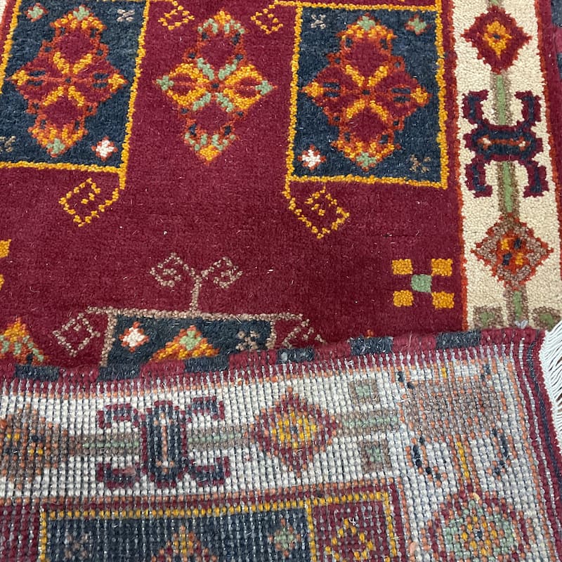 HERAT ORIENTAL Handmade Kazak Wool Rug - 2'2" x 3'11"