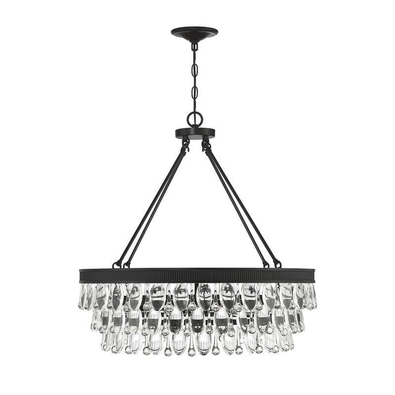 Savoy House Windham 6 Light 28" Wide Crystal Chandelier