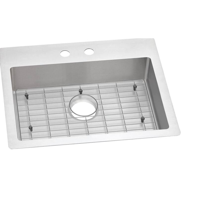 Elkay Crosstown Stainless Steel 25" x 22" x 6", Single Bowl Dual Mount ADA Sink Kit