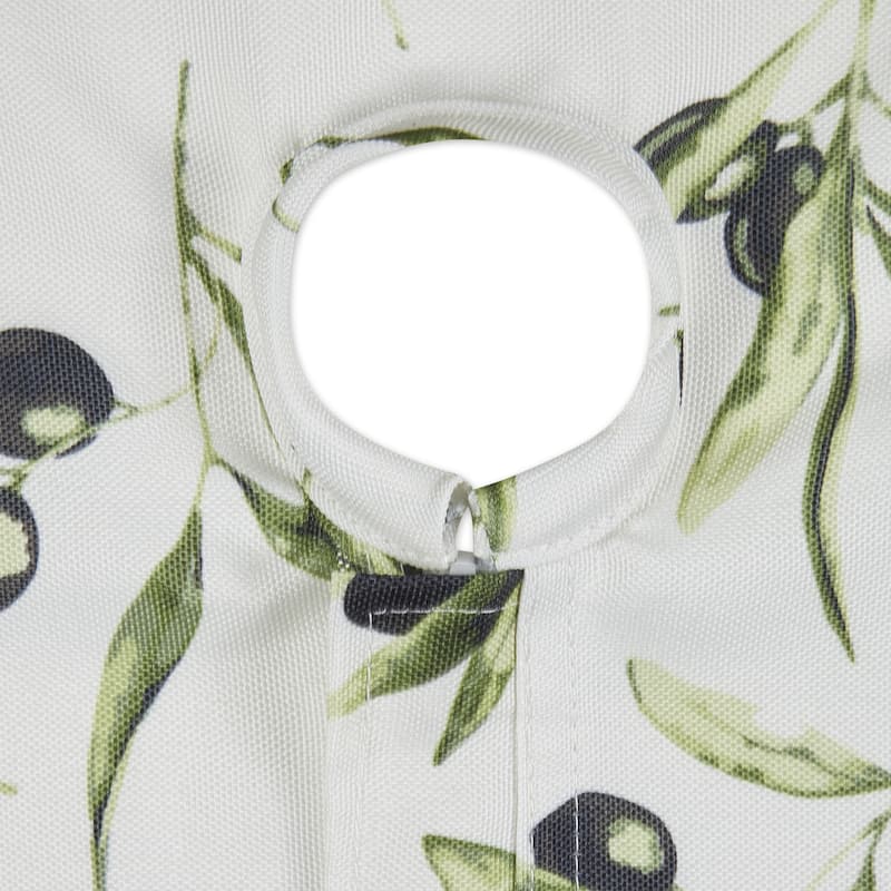 Olives Print Outdoor Tablecloth with Zipper, 60 Round