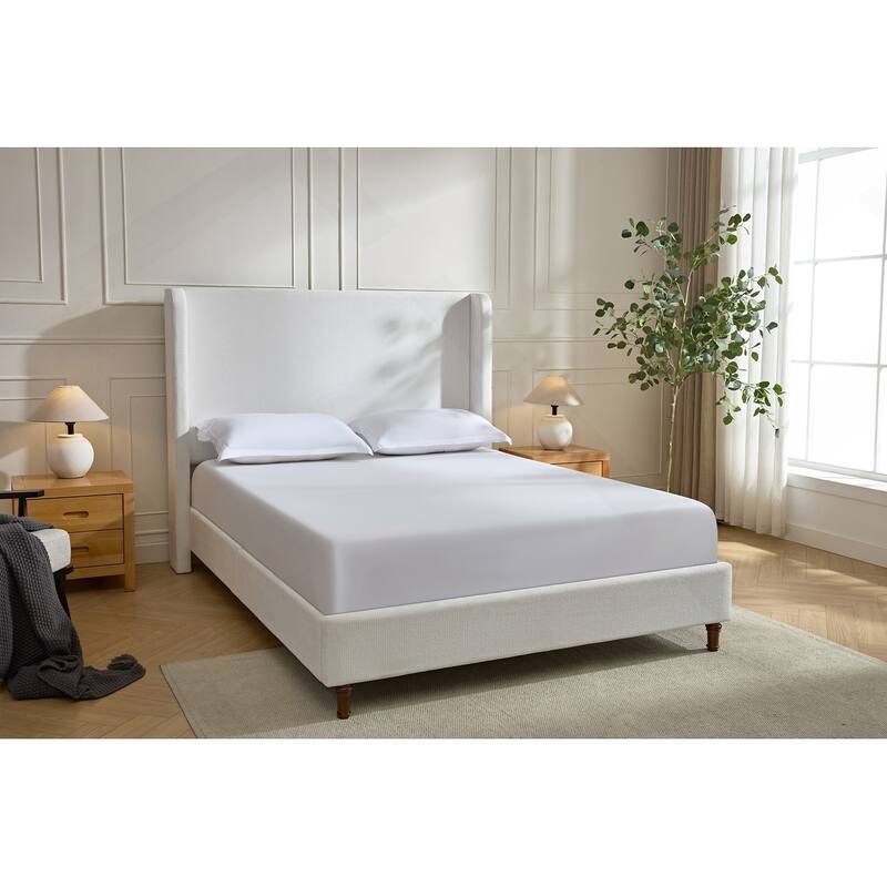 Elegant Upholstered Bed with Advanced Assembly and Sturdy Construction