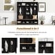 preview thumbnail 6 of 18, 66.9" W Hall Tree with Storage Bench,Cube Storage,Shelves and 8 Hooks