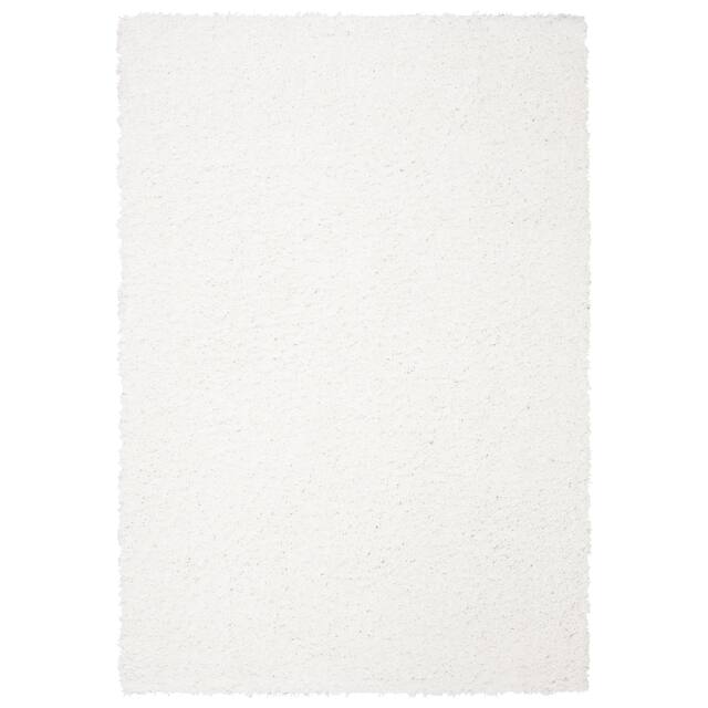 SAFAVIEH August Shag Veroana Solid 1.5-inch Thick Rug - 2' x 5' - White