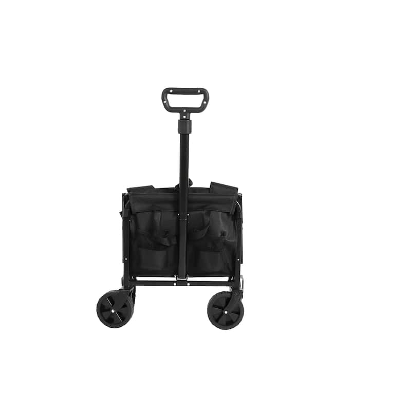 130lbs Capacity 600D Oxford Fabric Lightweight Portable Heavy Duty Collapsible Foldable Wagons with All Terrain Wheels
