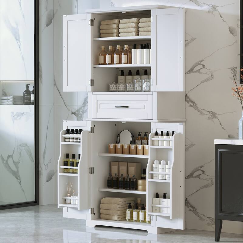 Bathroom Storage Cabinet With Multi-Functional Storage Space