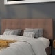 preview thumbnail 14 of 36, Quilted Tufted Upholstered Headboard Camel - Queen