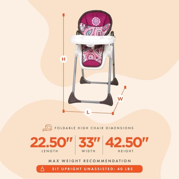 dimension image slide 0 of 3, Sit Right 3-in-1 High Chair, Baby Highchair