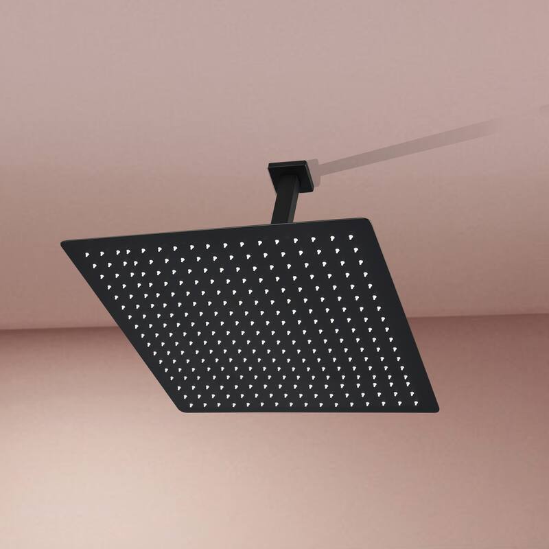 16" Square High Pressure Rain Shower Head,304 Stainless Steel Rain Shower Head