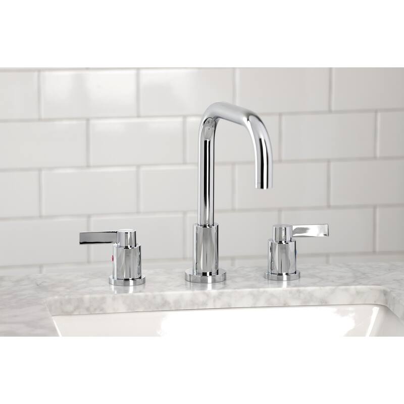 Kingston Brass NuvoFusion 8 in. Widespread Bathroom Faucet - Polished Chrome